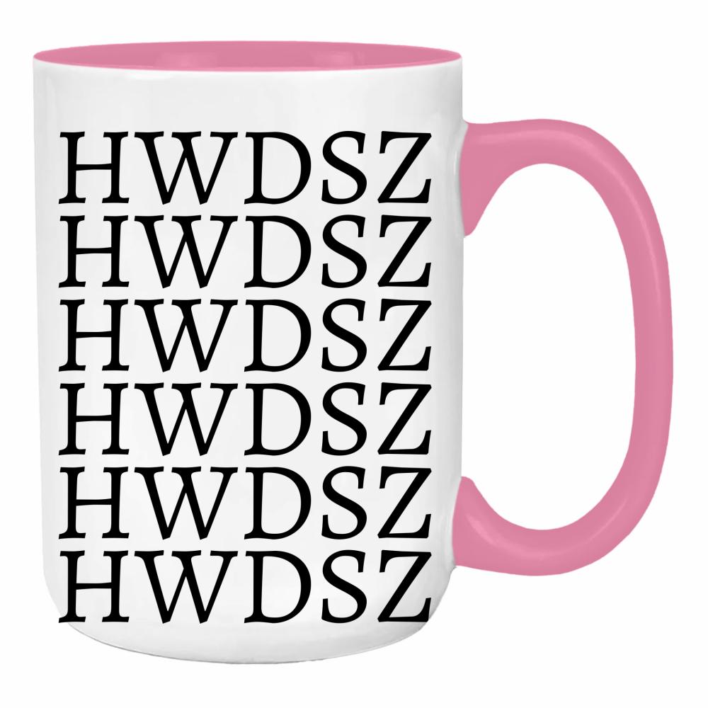HWDSZ duży kubek ucho kolor kolor różowy