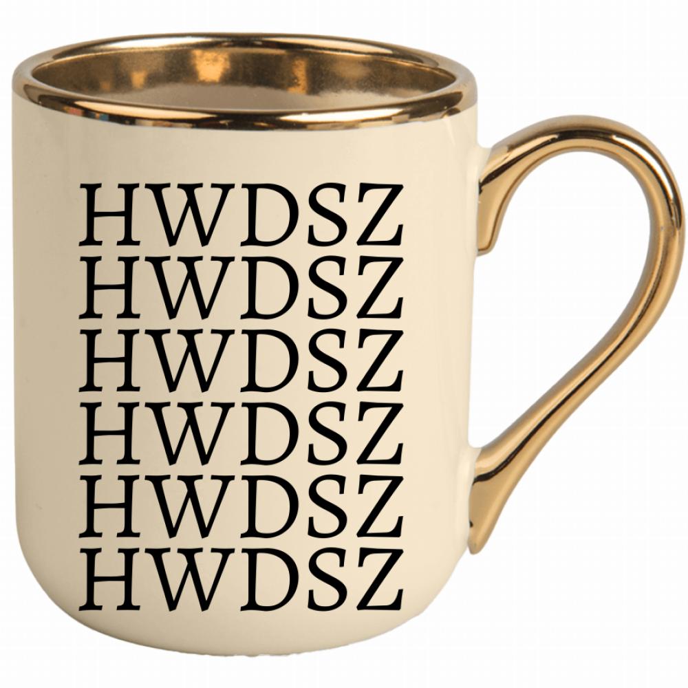 HWDSZ kubek elegant kremowy kolor różowy