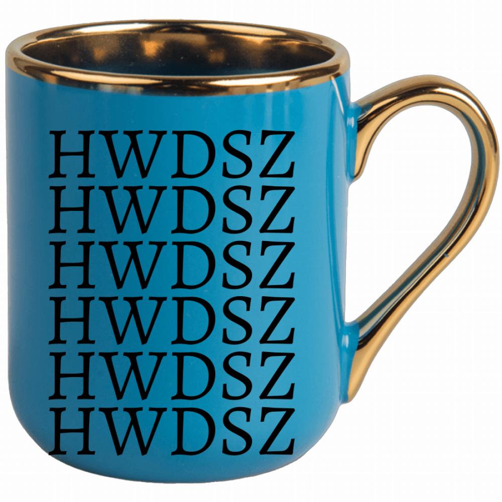 HWDSZ kubek elegant niebieski kolor czarny