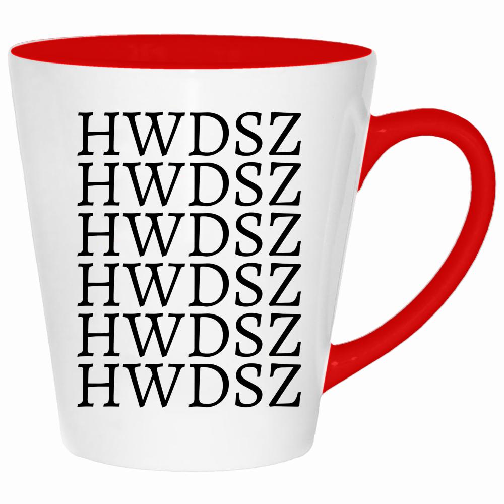 HWDSZ kubek latte kolor czerwony latte
