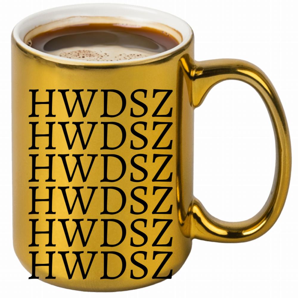 HWDSZ kubek złoty kolor red