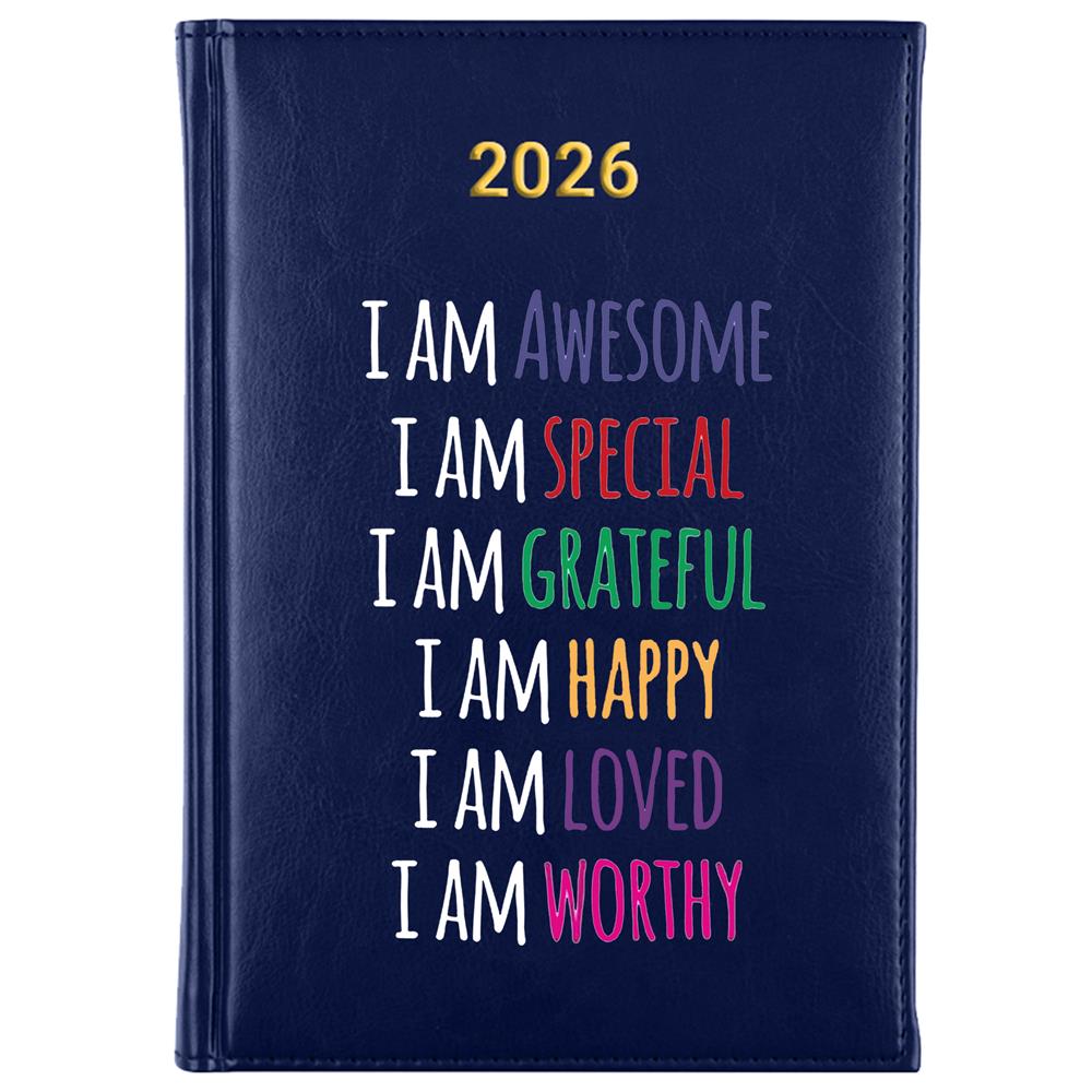I am awesome special kalendarz książkowy a5 2026 kolor granatowy
