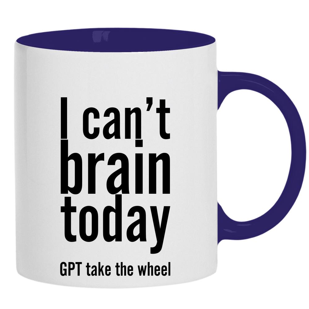 I can't brain today kubek ucho kolor kolor navy