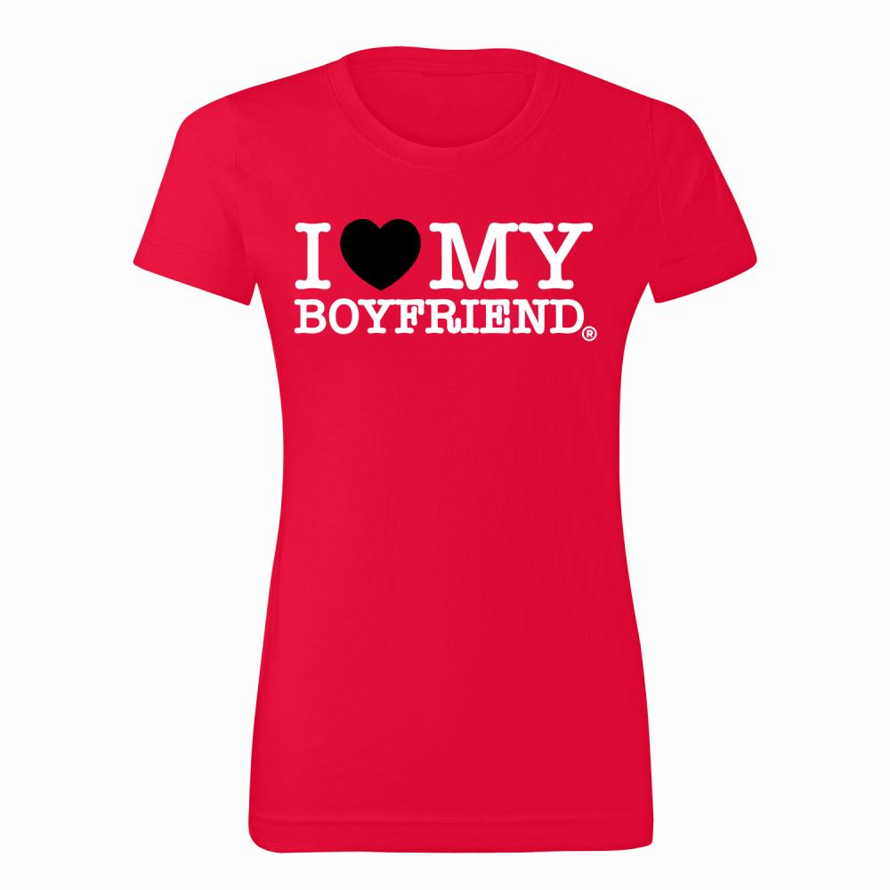 I Love My Boyfriend 3 koszulka damska