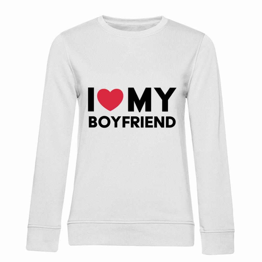 I love my boyfriend 5 bluza damska bez kaptura