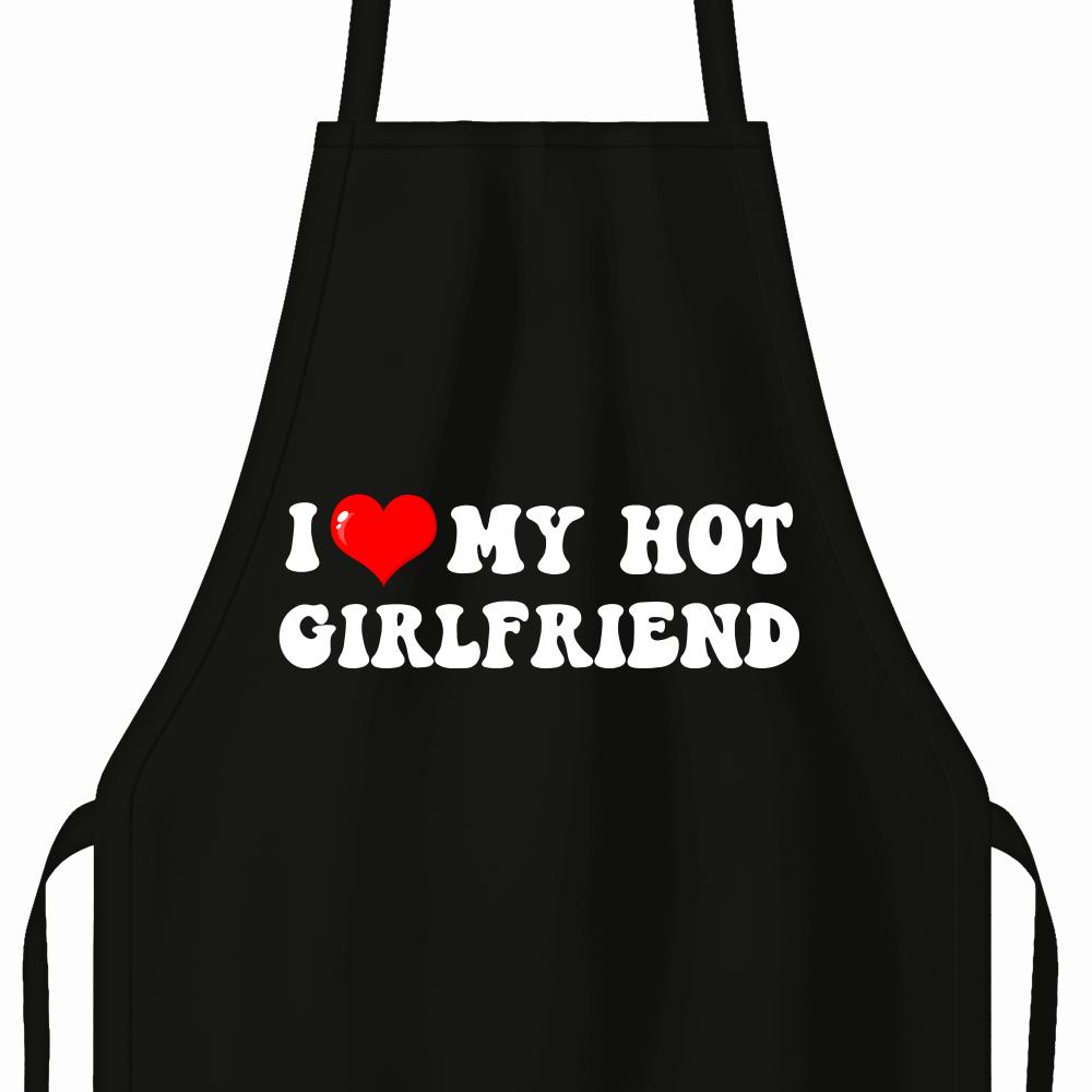 I love my girlfriend Czarne fartuch