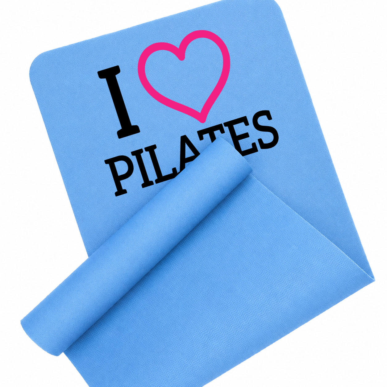 I love pilates 2 mata piankowa do ćwiczeń kolor błękitny mata