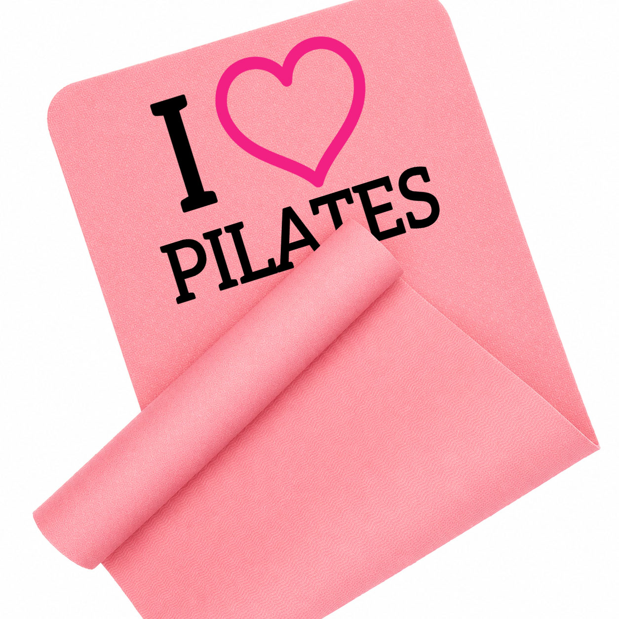 I love pilates 2 mata piankowa do ćwiczeń kolor różowy mata