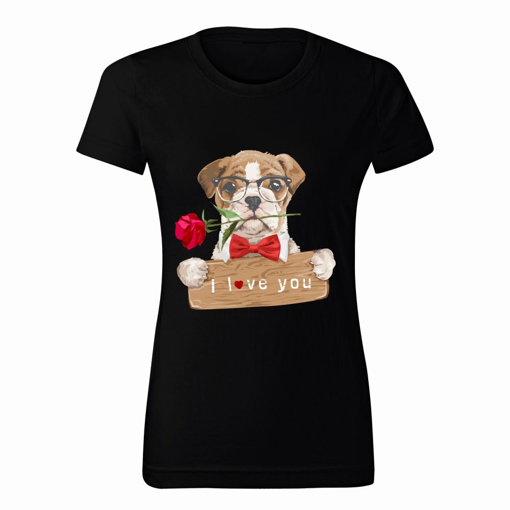 I love you Teddy koszulka damska