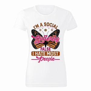 I’m a social butterfly false