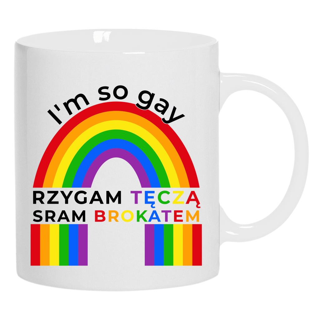 I’m so gay kubek ucho kolor kolor biały