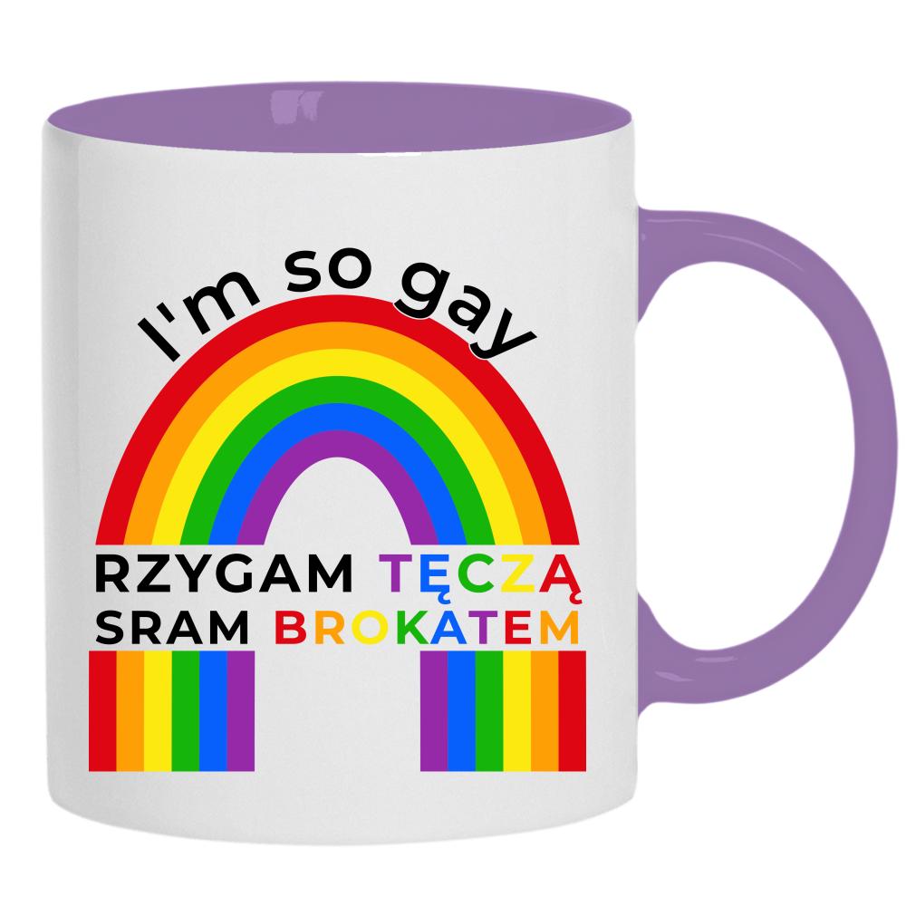 I’m so gay kubek ucho kolor kolor jasnofioletowy