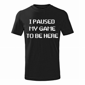I PAUSED MY GAME TO BE HERE