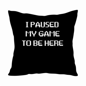 I PAUSED MY GAME TO BE HERE