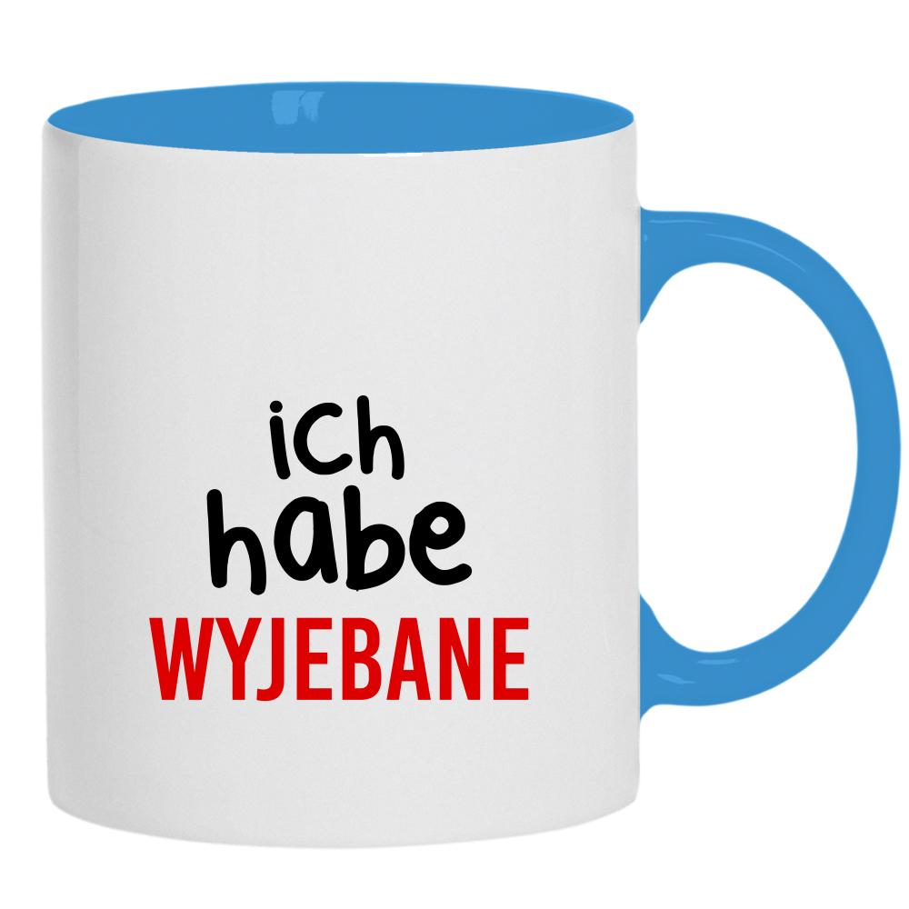 Ich habe wyjebane 2 kubek ucho kolor kolor jasnoniebieski