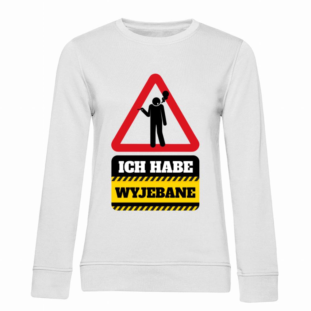 Ich habe wyjebane bluza damska bez kaptura