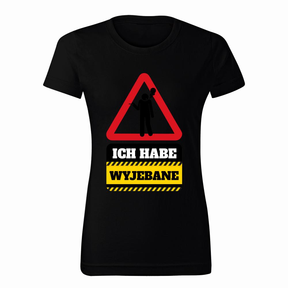 Ich habe wyjebane koszulka damska kolor czarnyy
