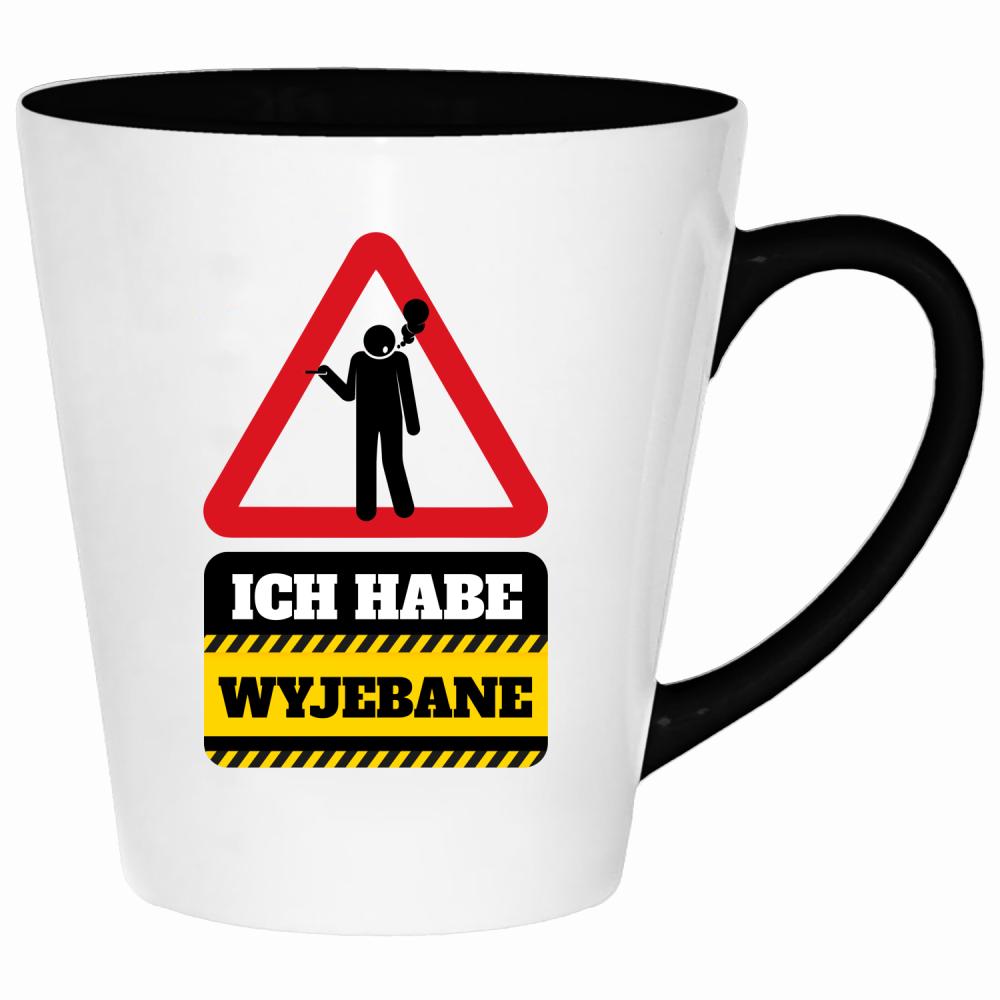 Ich habe wyjebane kubek latte kolor jasnofioletowy