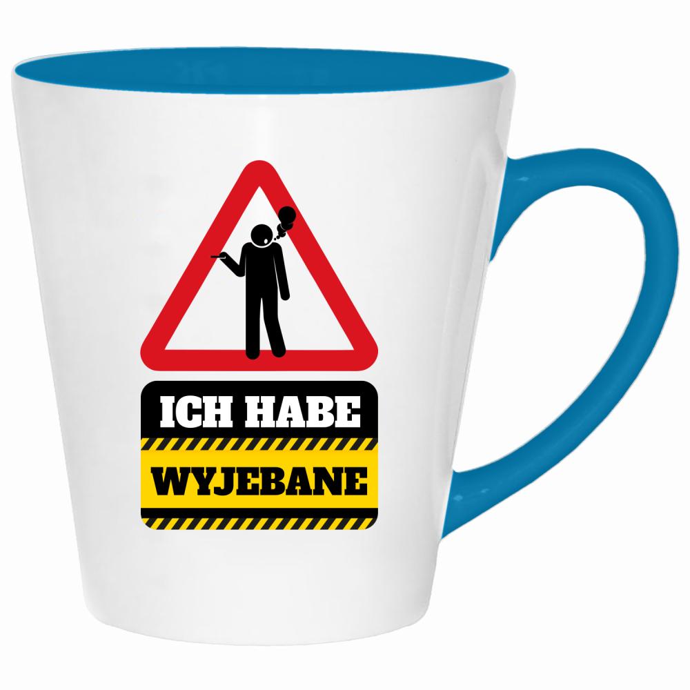 Ich habe wyjebane kubek latte kolor turkus