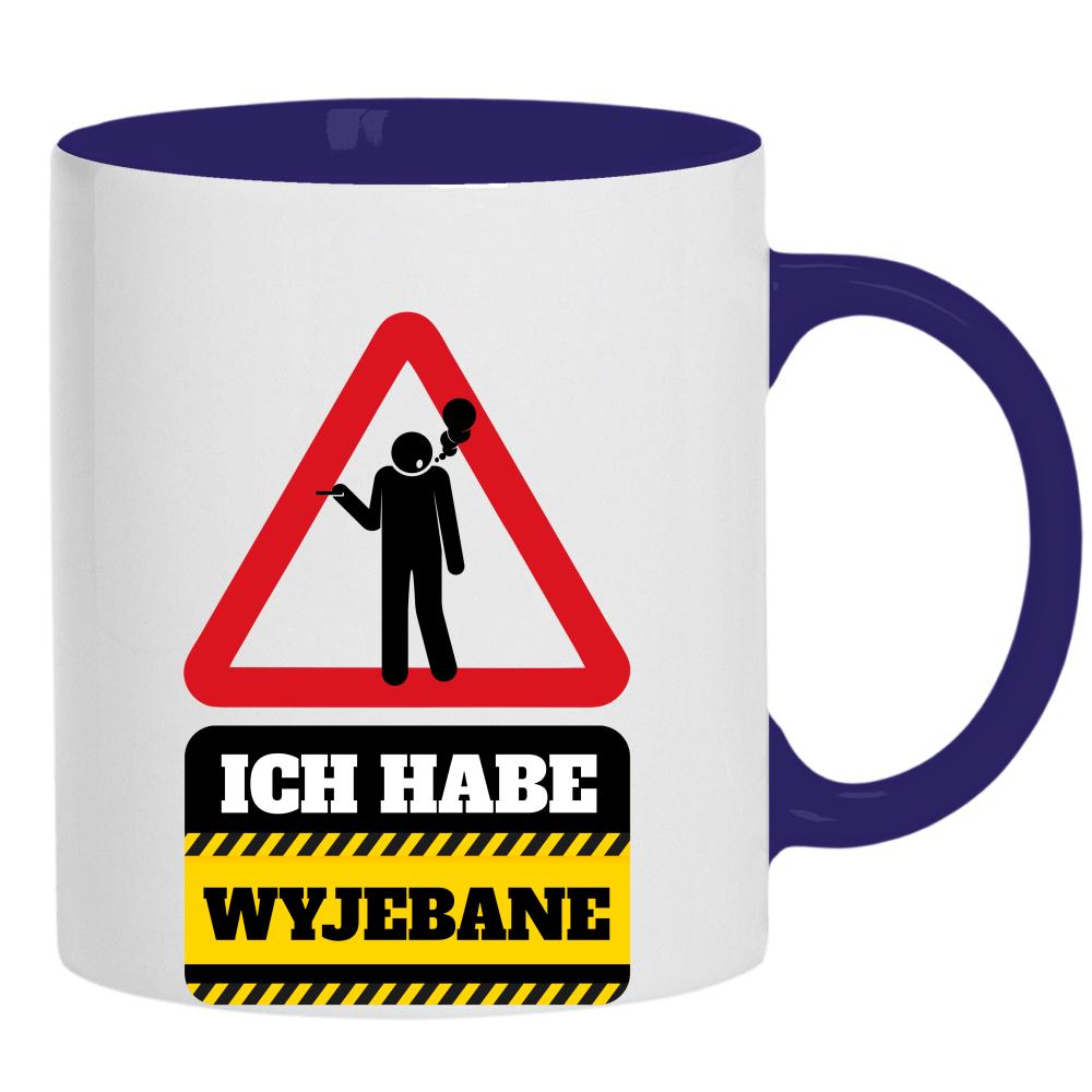 Ich habe wyjebane kubek ucho kolor kolor navy