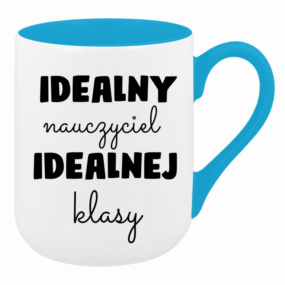 Idealny nauczyciel idealnej klasyy kubek coffee kolor turkusowy