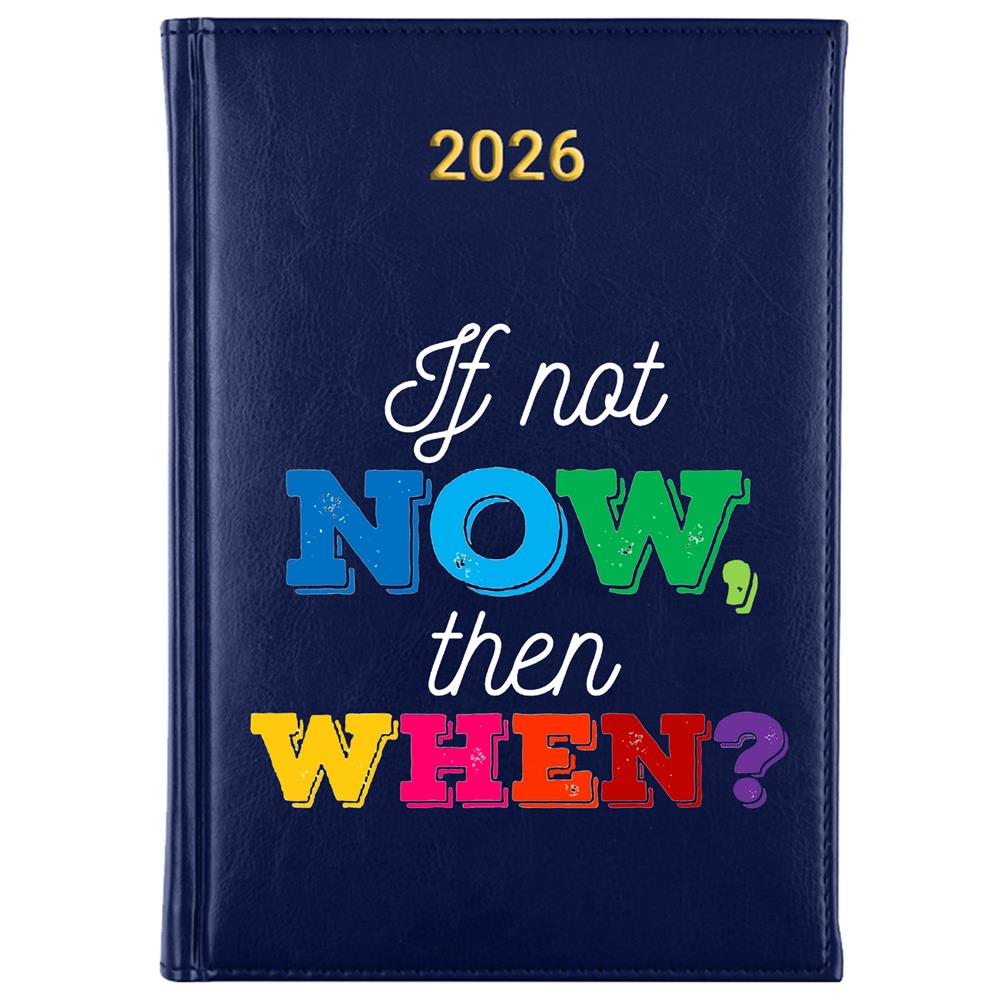 If not now then when kalendarz książkowy a5 2026 kolor granatowy