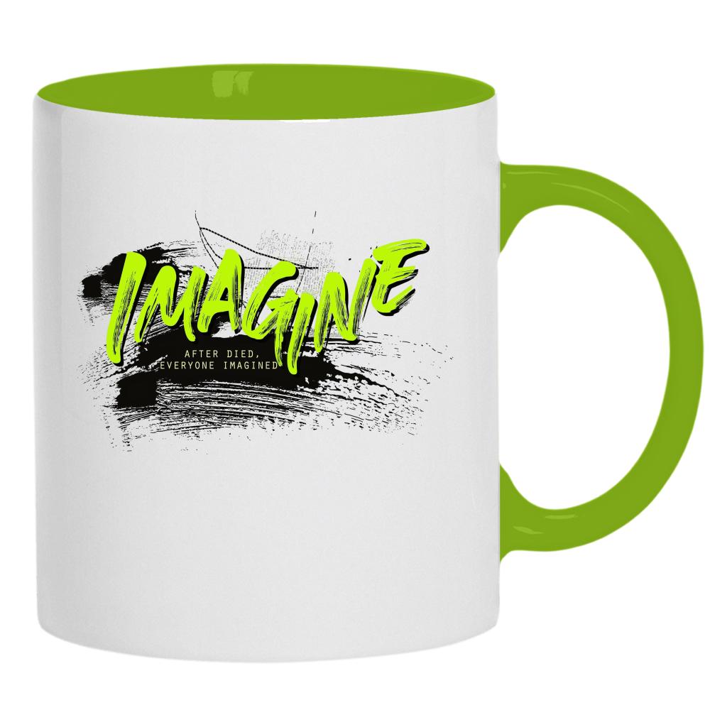 Imagine After Died, Everyone Imagined kubek ucho kolor kolor zielony