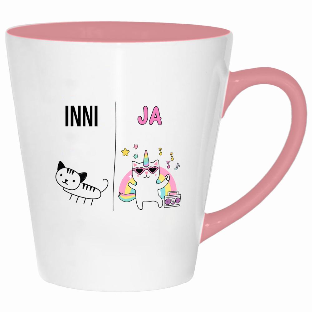 Inni są nudni, a ja jestem czadowa kubek latte kolor pink