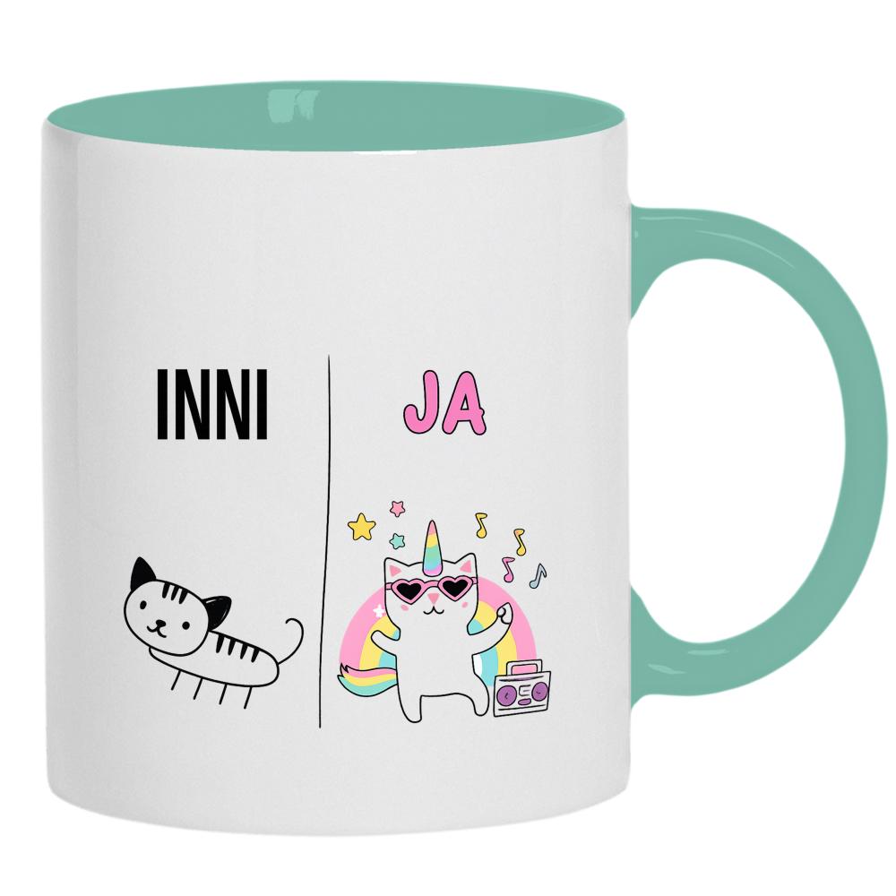 Inni są nudni, a ja jestem czadowa kubek ucho kolor kolor miętowo zielony