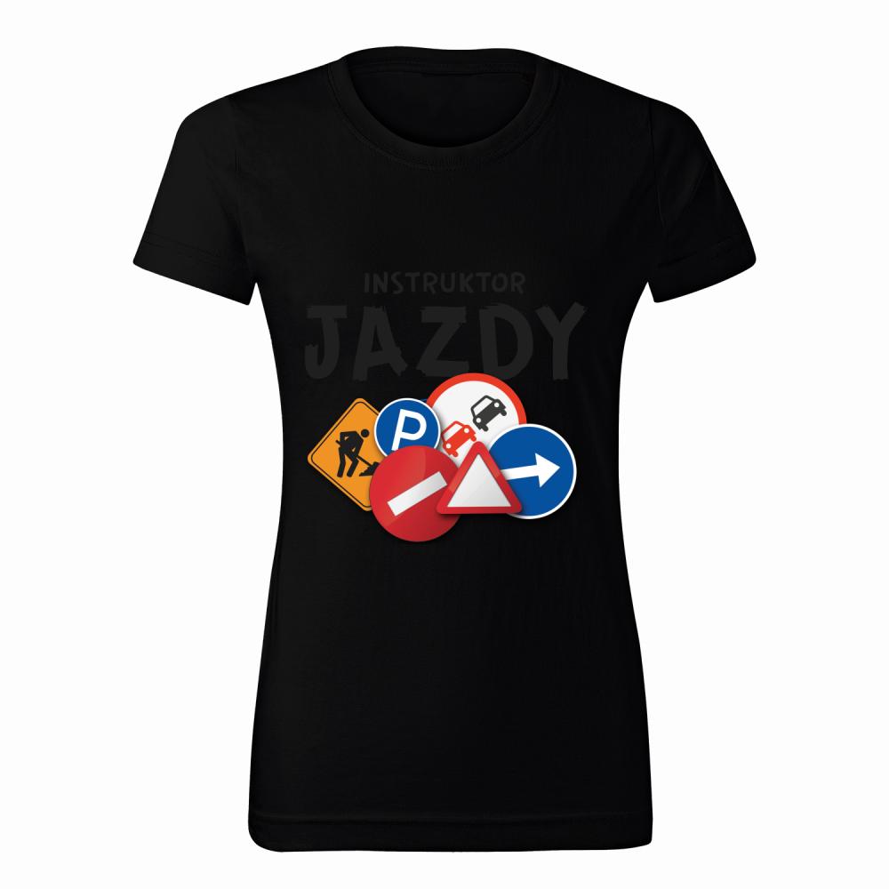 Instruktor Jazdy koszulka damska kolor biały
