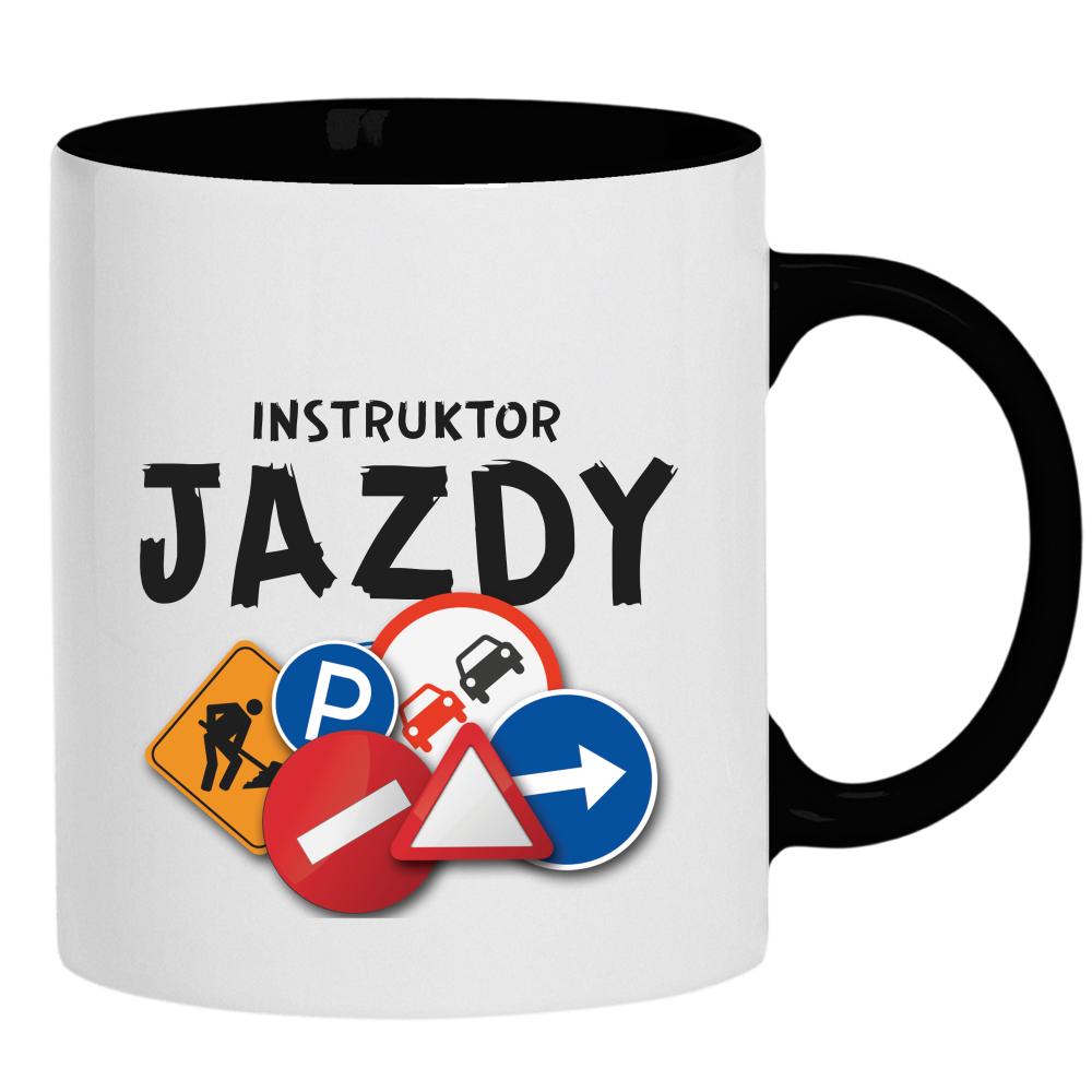 Instruktor Jazdy kubek ucho kolor kolor czarnyy