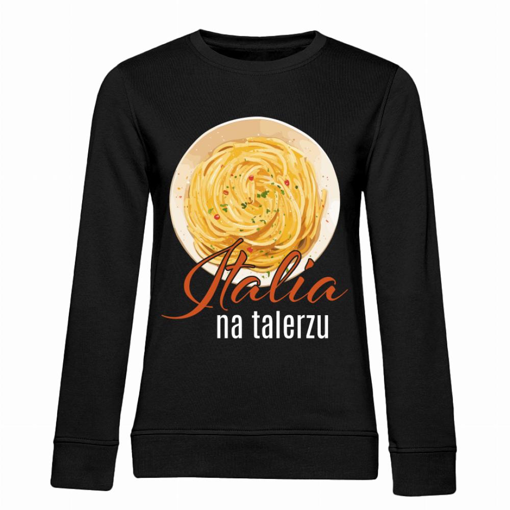 Italia na talerzu bluza damska bez kaptura