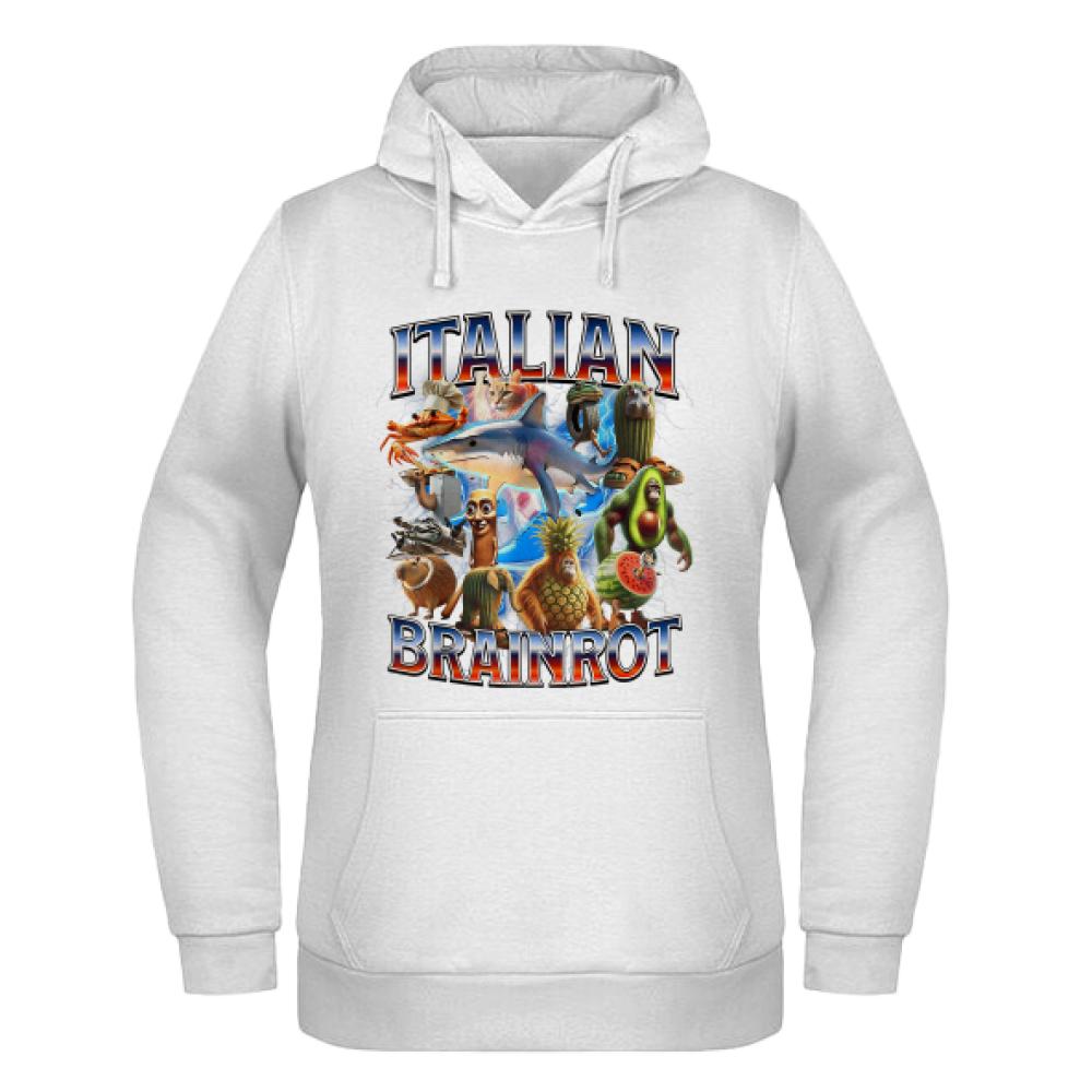 Italian Brainrot 3 bluza damska z kapturem