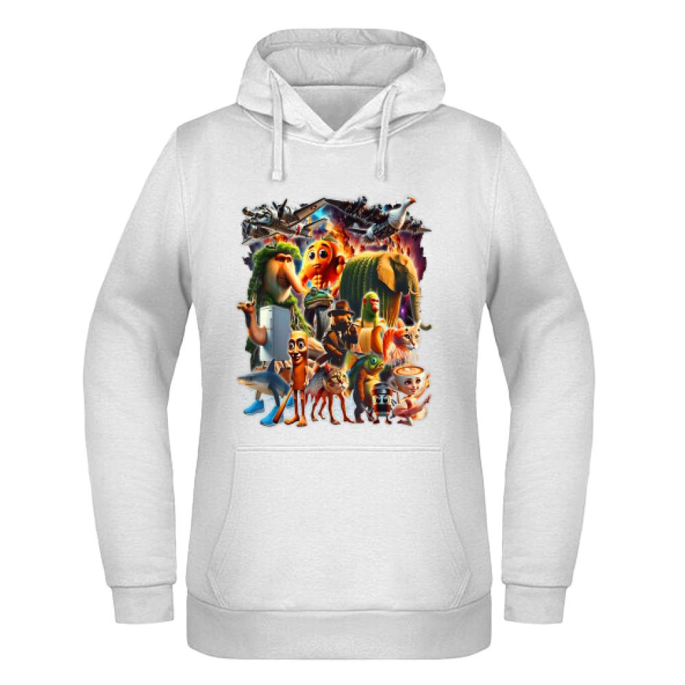 Italian Brainrot 7 bluza damska z kapturem