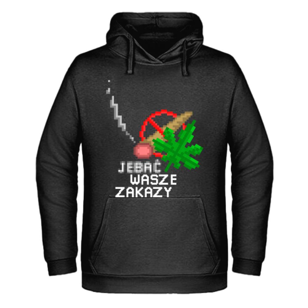 J#bać wasze zakazy bluza męska z kapturem