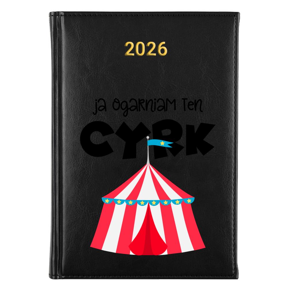 Ja ogarniam ten cyrk kalendarz książkowy a5 2027 kolor żółty kalendarz