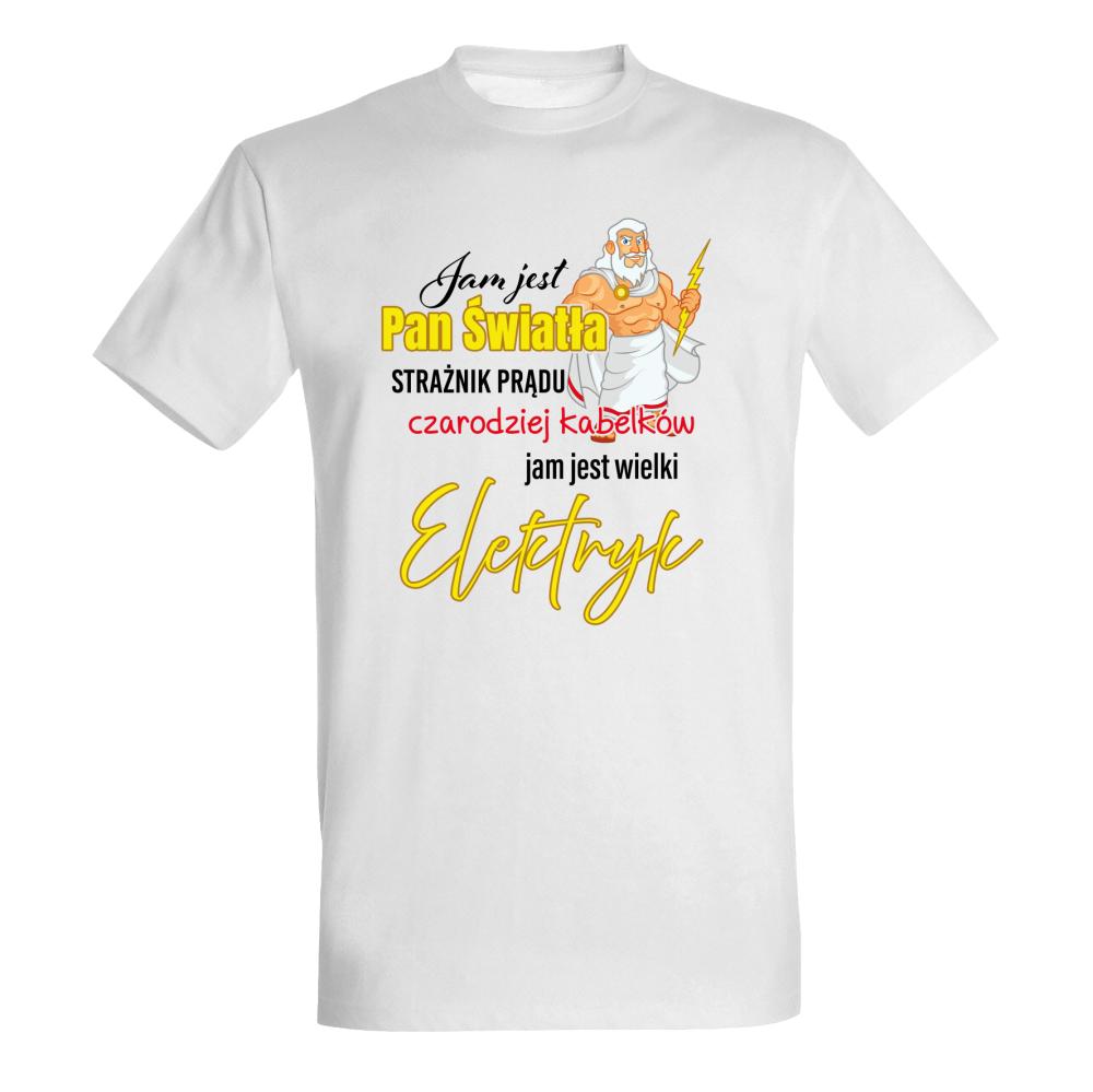 Jam jest pan światła koszulka męska