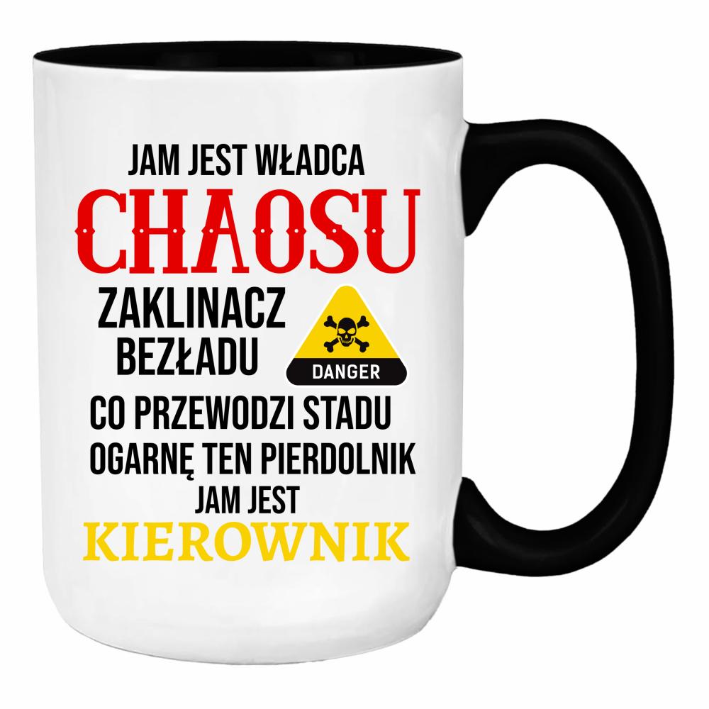 JAM JEST WŁADCA CHAOSU duży kubek ucho kolor
