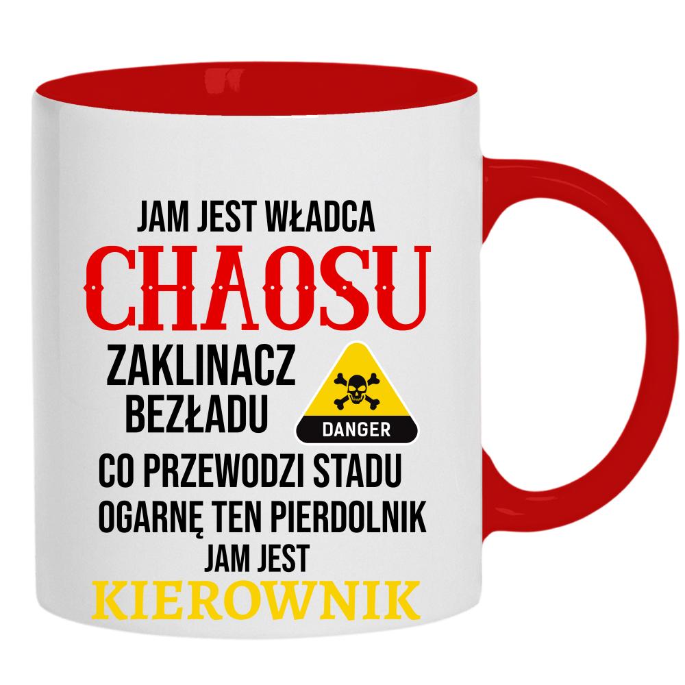 JAM JEST WŁADCA CHAOSU kubek ucho kolor