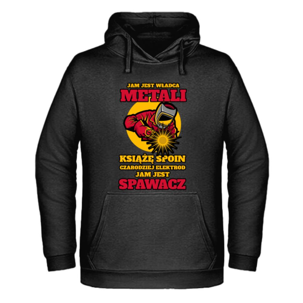 Jam jest władca Metali bluza męska z kapturem kolor navy