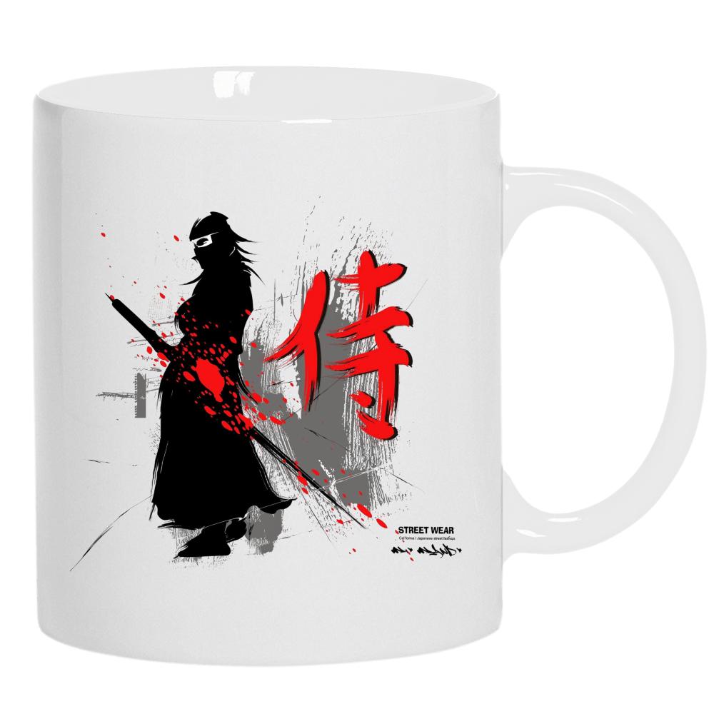 Japan Street Wear kubek ucho kolor kolor biały