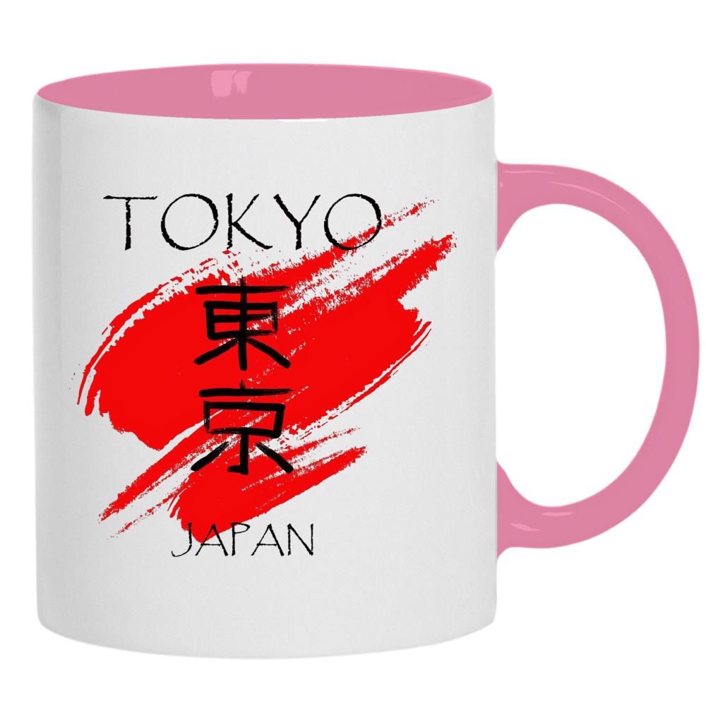 Japan kubek ucho kolor kolor różowy