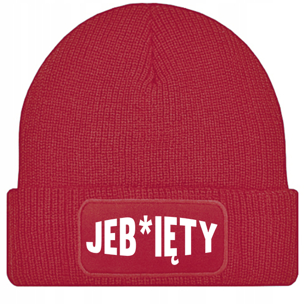 Jeb#ięty czapka zimowa kolor czerwony