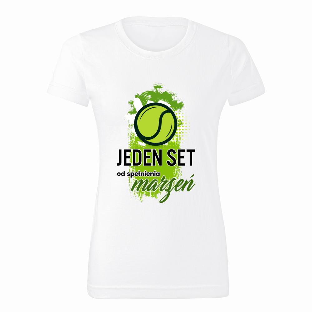 Jeden set od spełnienia marzeń Biały koszulka damska