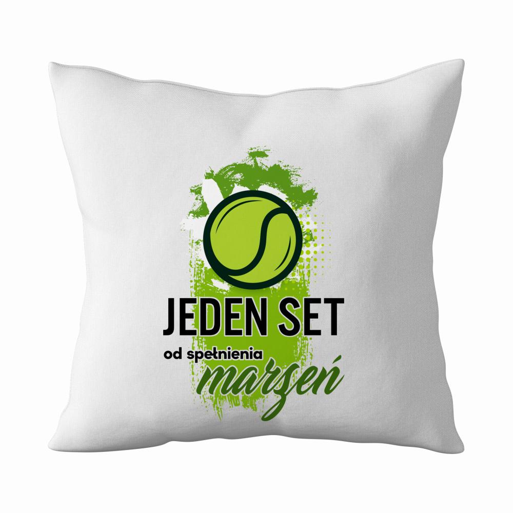 Jeden set od spełnienia marzeń Biały poduszka