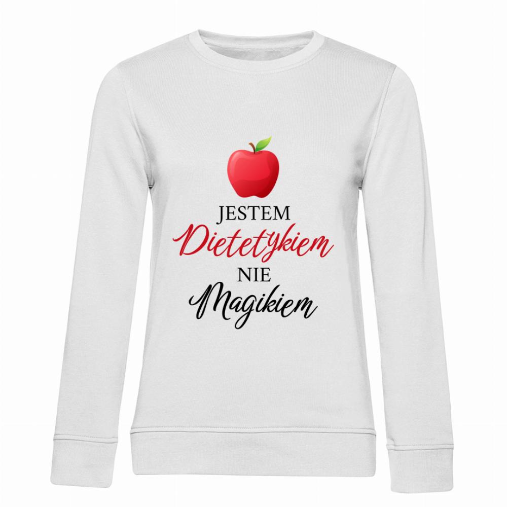 Jestem dietetykiem, nie magikiem bluza damska bez kaptura