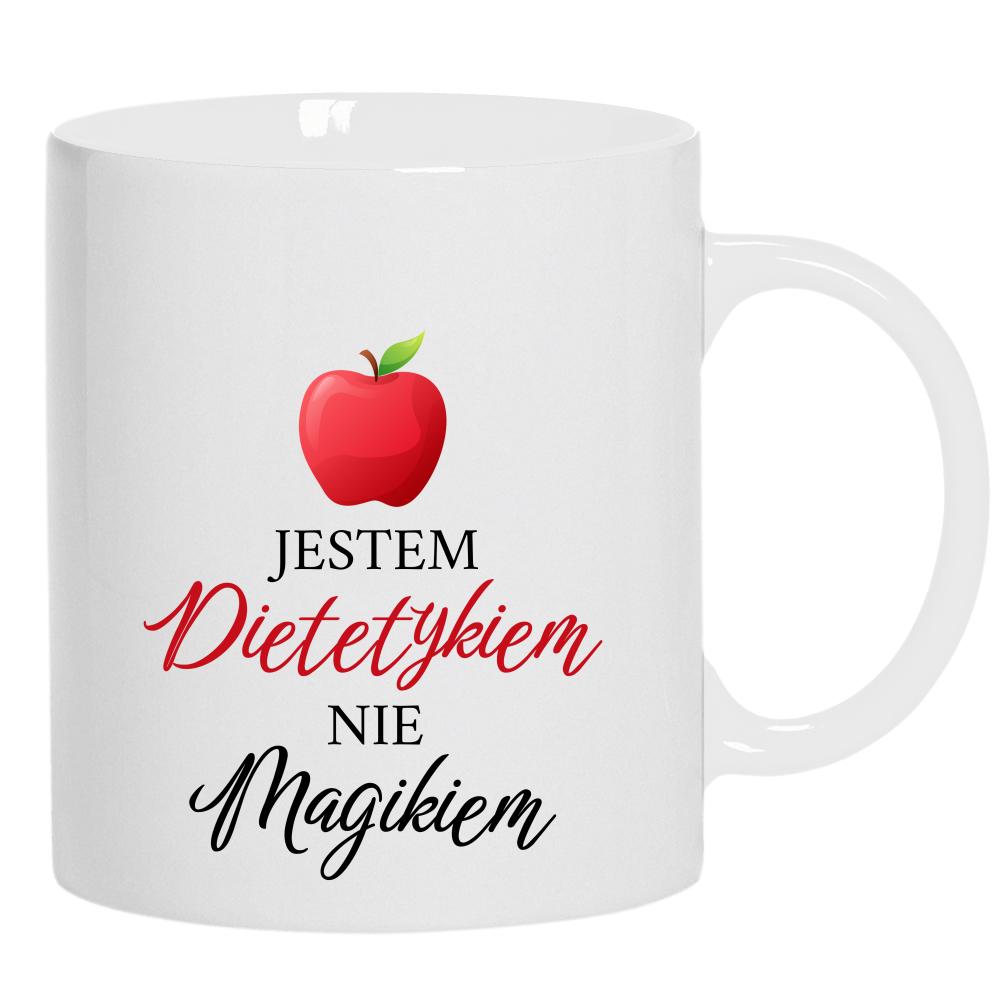 Jestem dietetykiem, nie magikiem kubek ucho kolor kolor biały