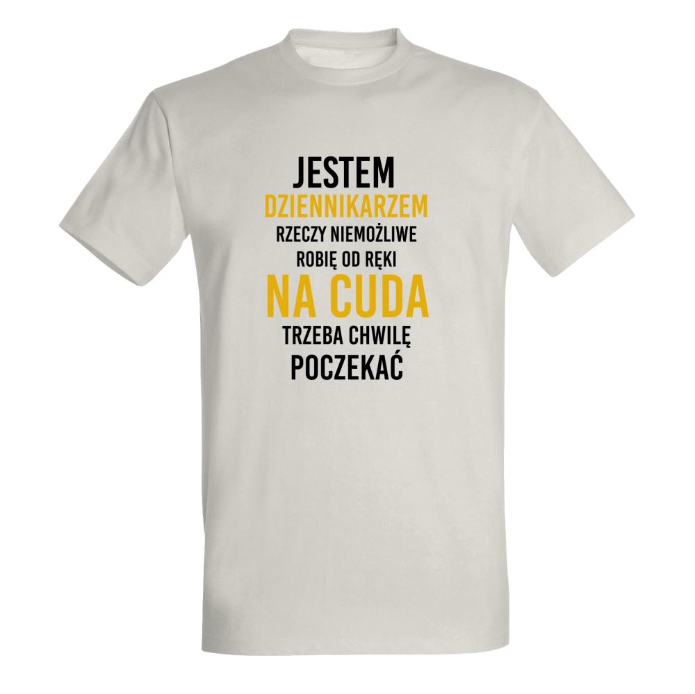 Jestem Dziennikarzem Niemożliwe robię od ręk koszulka męska