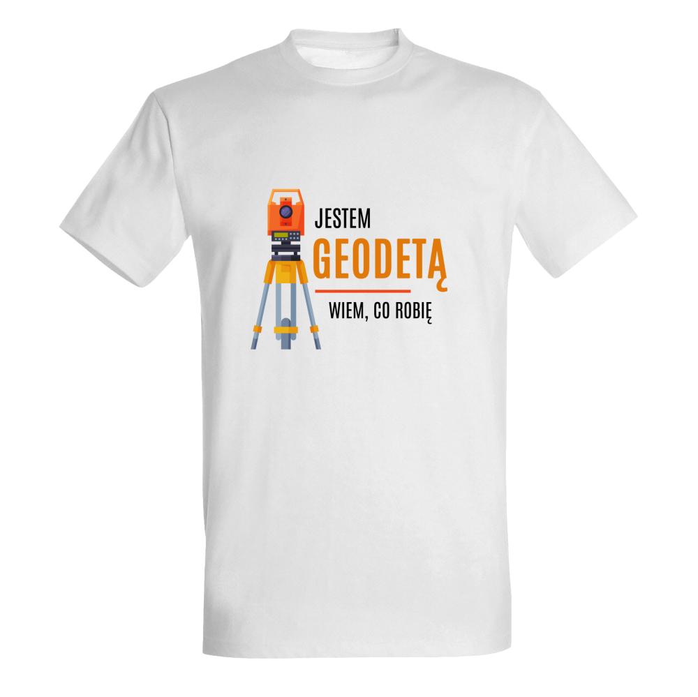 Jestem Geodetą Wiem co robię1 koszulka męska