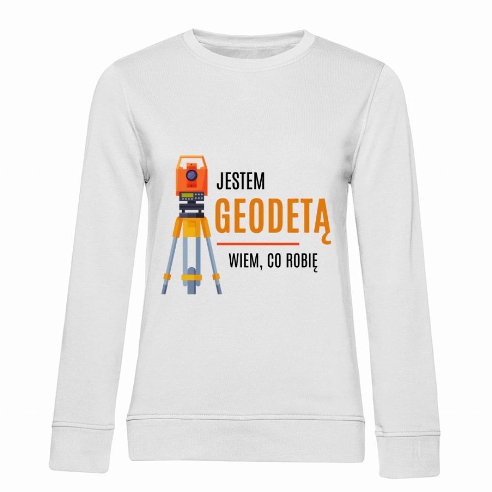 Jestem Geodetą Wiem co robię1 bluza damska bez kaptura